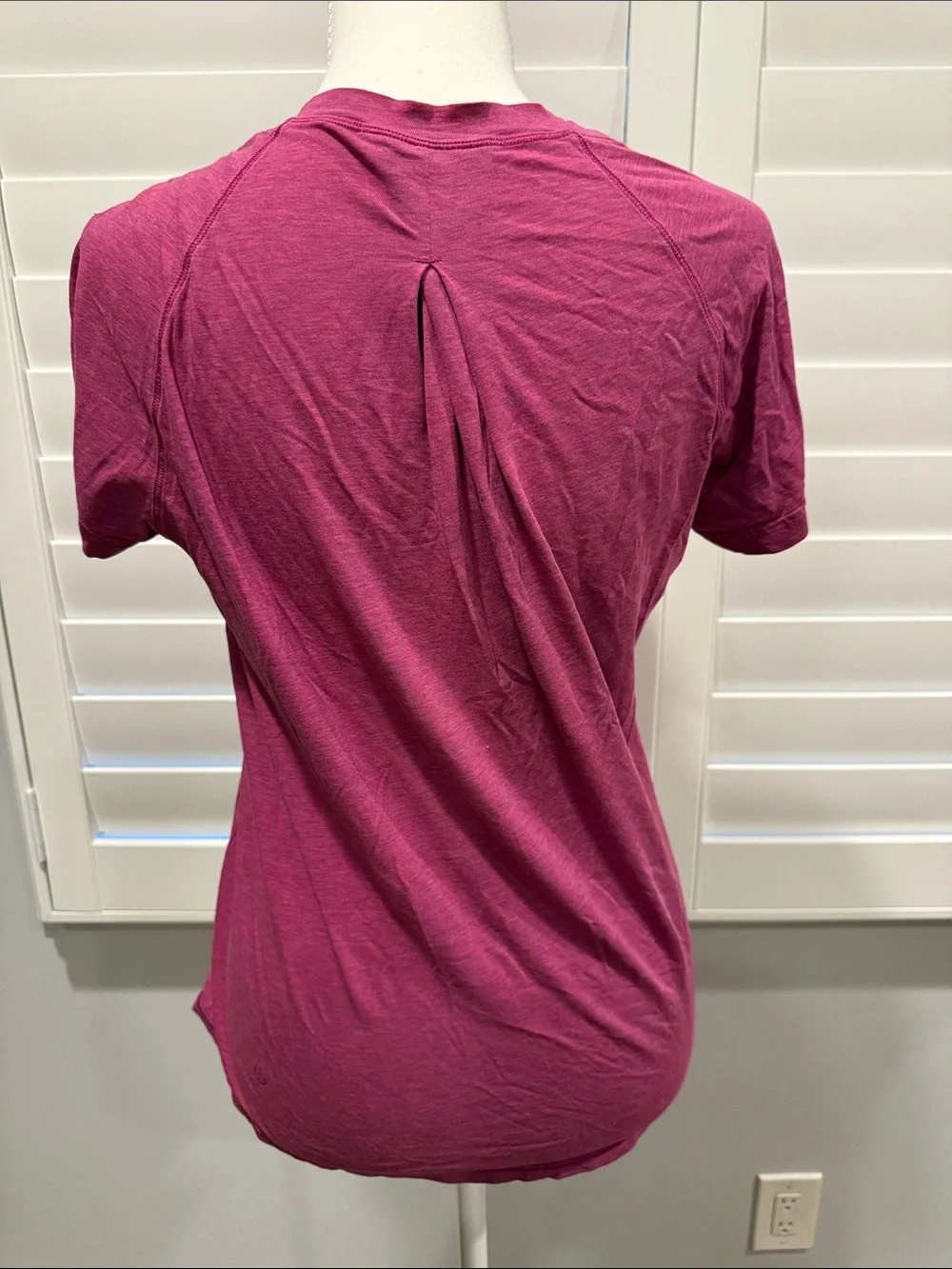 Women's Short-Sleeve Crewneck Top - Raspberry Pink